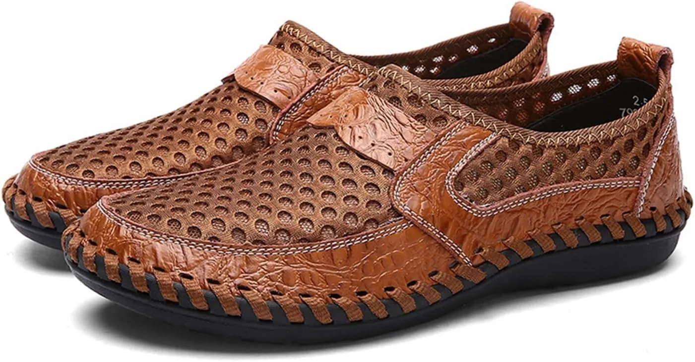 Men's Breathable Casual Mesh Loafers Slip On Walking Shoes Drving Moccasin Loafers for Men