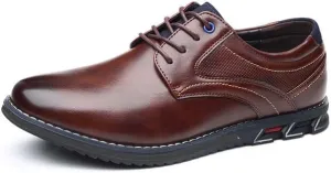 Men’s Dress Shoes Casual Oxford Leather Shoes No-Strip Comfortable Derby Orthopedic Sneakers Business Office Loafers