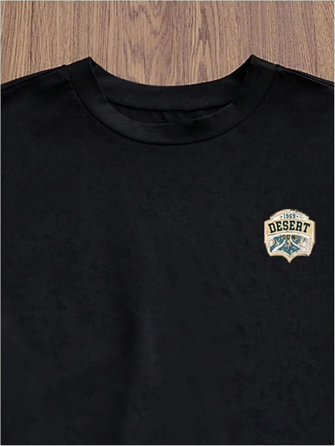 Men's Graphic T Shirt Short Sleeve Crew Neck Loose Tee Tops Trendy Streetwear
