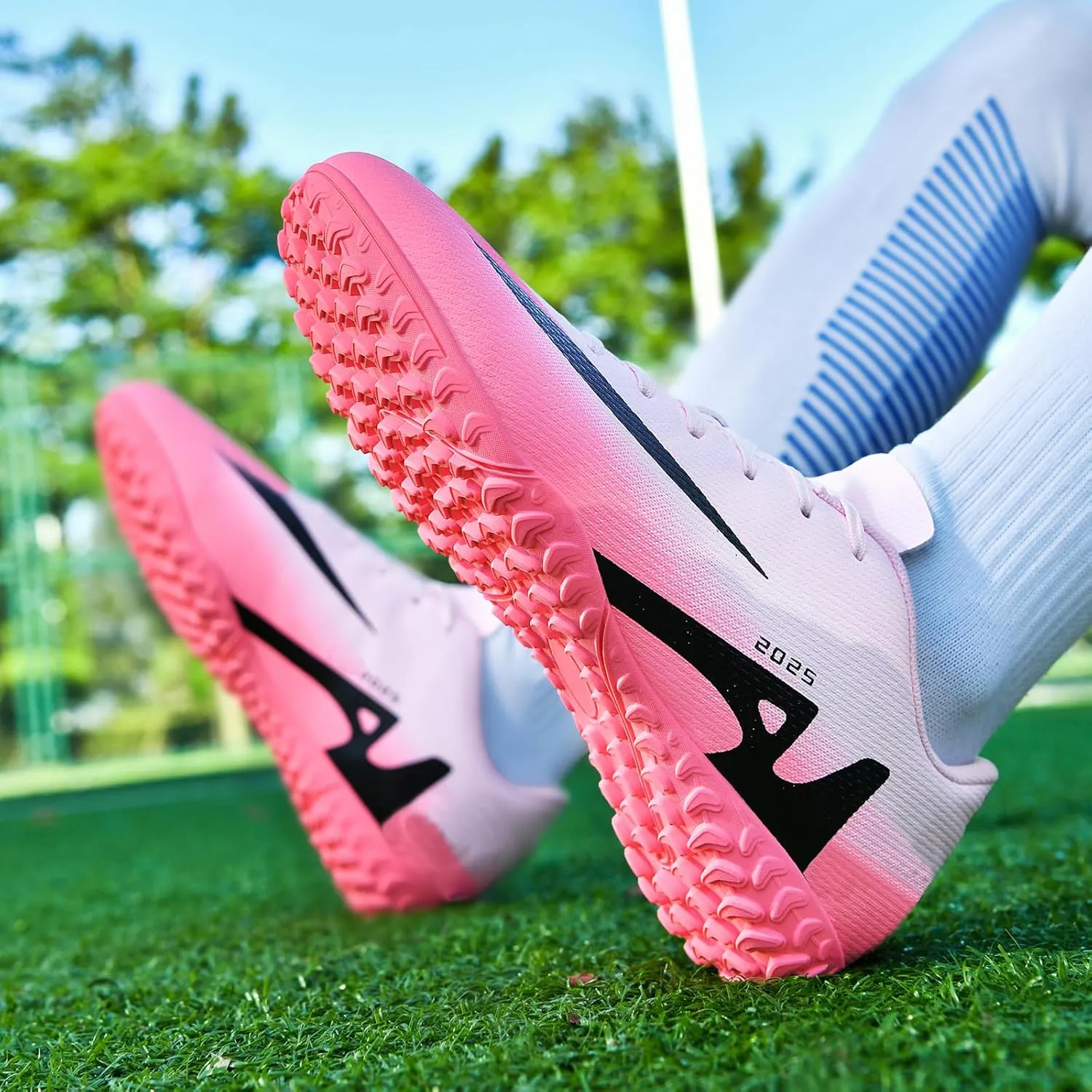 Mens Soccer Cleats Womens Indoor Soccer Shoes Wide Baseball Turf Shoes Adult Youth Rugby Shoes Big Boys Small Spikes AG TF Football Boots