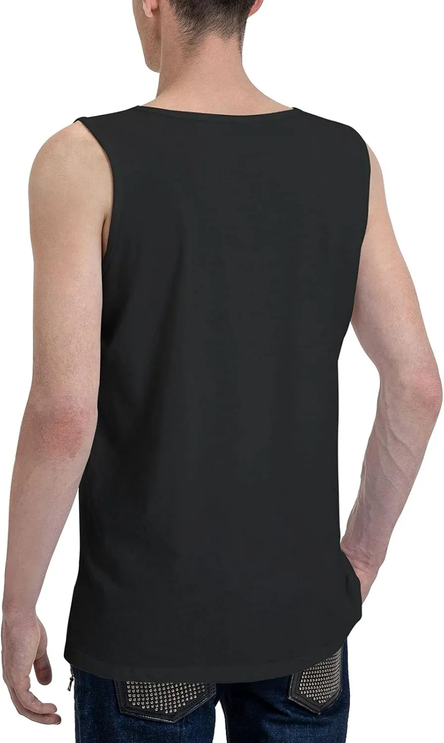 Men's Tank Top Sleeveless Tees Barber Tool Quick Dry Sport Shirts Muscle Workout Gym Beach T-Shirts