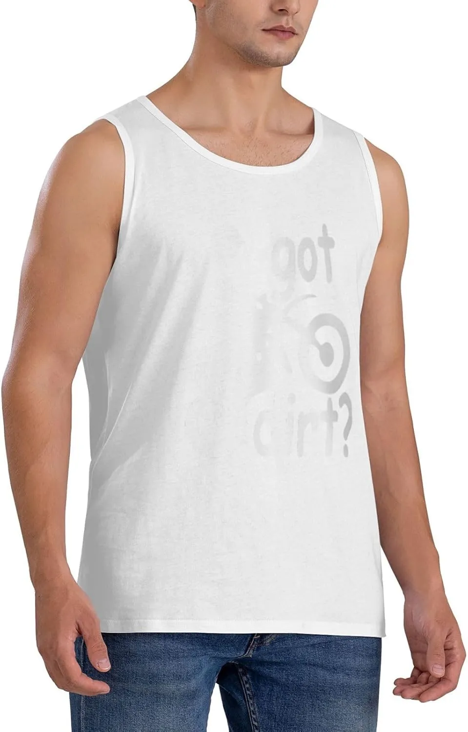 Men's Tank Top Sleeveless Tees Bike Motocross Racing Quick Dry Sport Shirts Muscle Workout Gym Beach T-Shirts