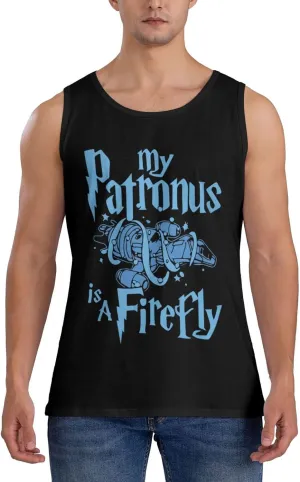 Men's Tank Top Sleeveless Tees My Patronus is A Fireflys Quick Dry Sport Shirts Muscle Workout Gym Beach T-Shirts