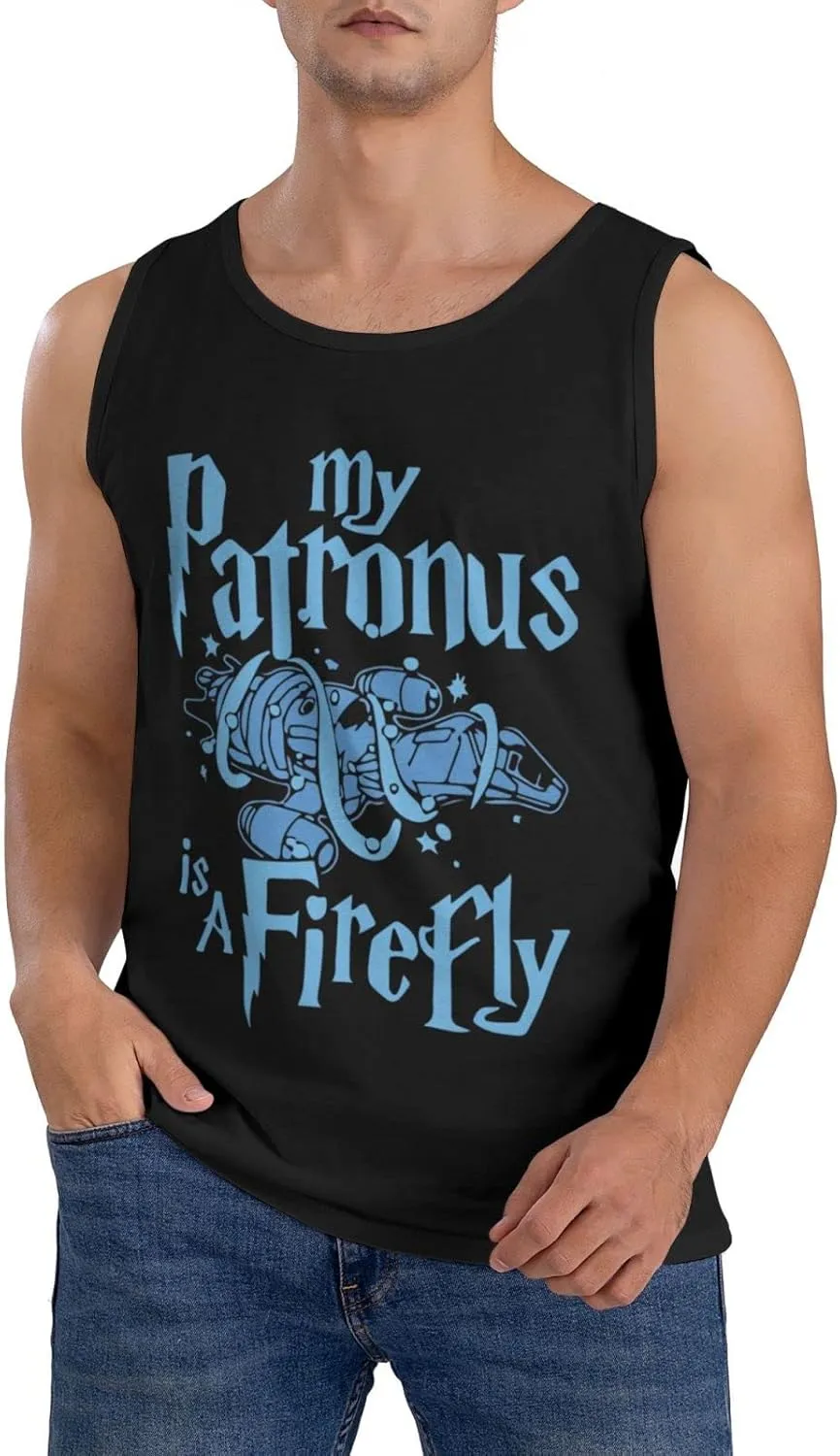 Men's Tank Top Sleeveless Tees My Patronus is A Fireflys Quick Dry Sport Shirts Muscle Workout Gym Beach T-Shirts
