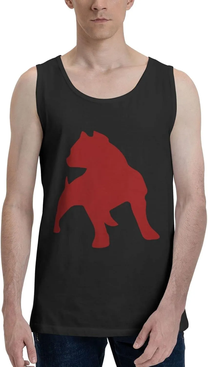 Men's Tank Top Sleeveless Tees Pitbulls Pride Quick Dry Sport Shirts Muscle Workout Gym Beach T-Shirts