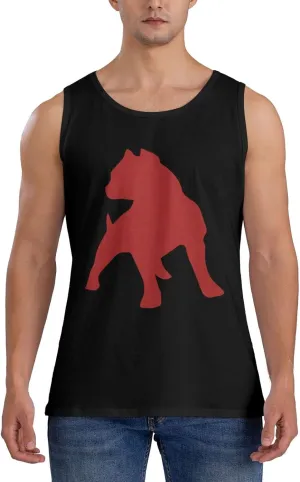 Men's Tank Top Sleeveless Tees Pitbulls Pride Quick Dry Sport Shirts Muscle Workout Gym Beach T-Shirts
