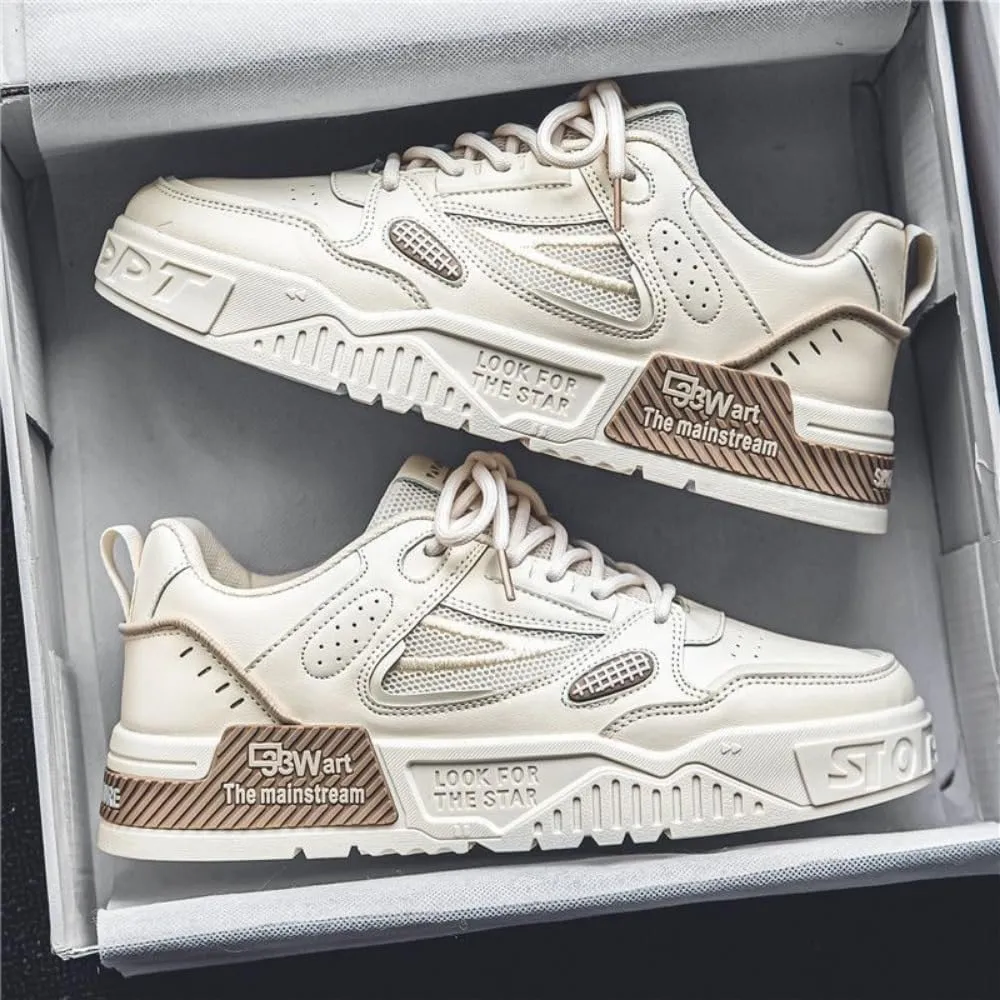 Men's Trendy Stylish Sneakers - Comfortable and Durable for Street Style and Skateboarding - Fashion Trendy Design