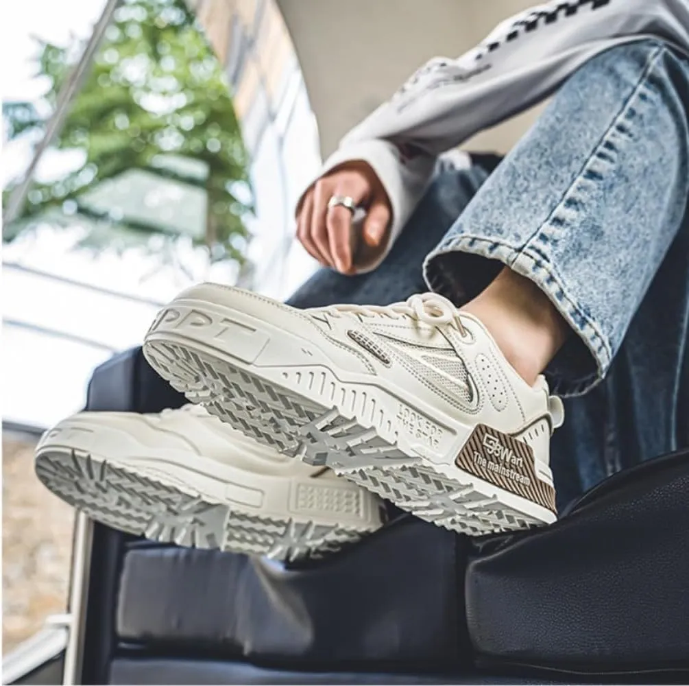 Men's Trendy Stylish Sneakers - Comfortable and Durable for Street Style and Skateboarding - Fashion Trendy Design