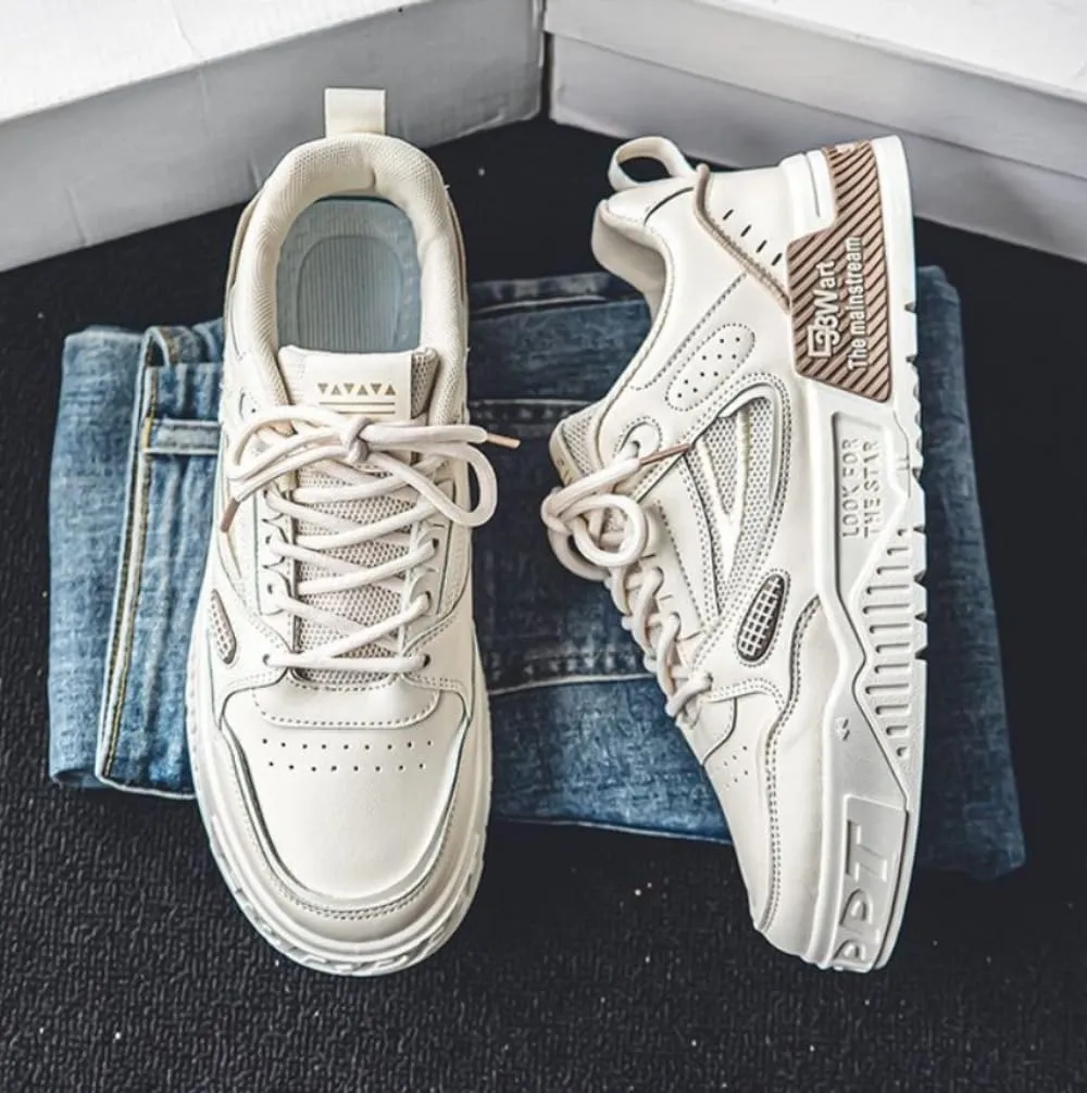 Men's Trendy Stylish Sneakers - Comfortable and Durable for Street Style and Skateboarding - Fashion Trendy Design