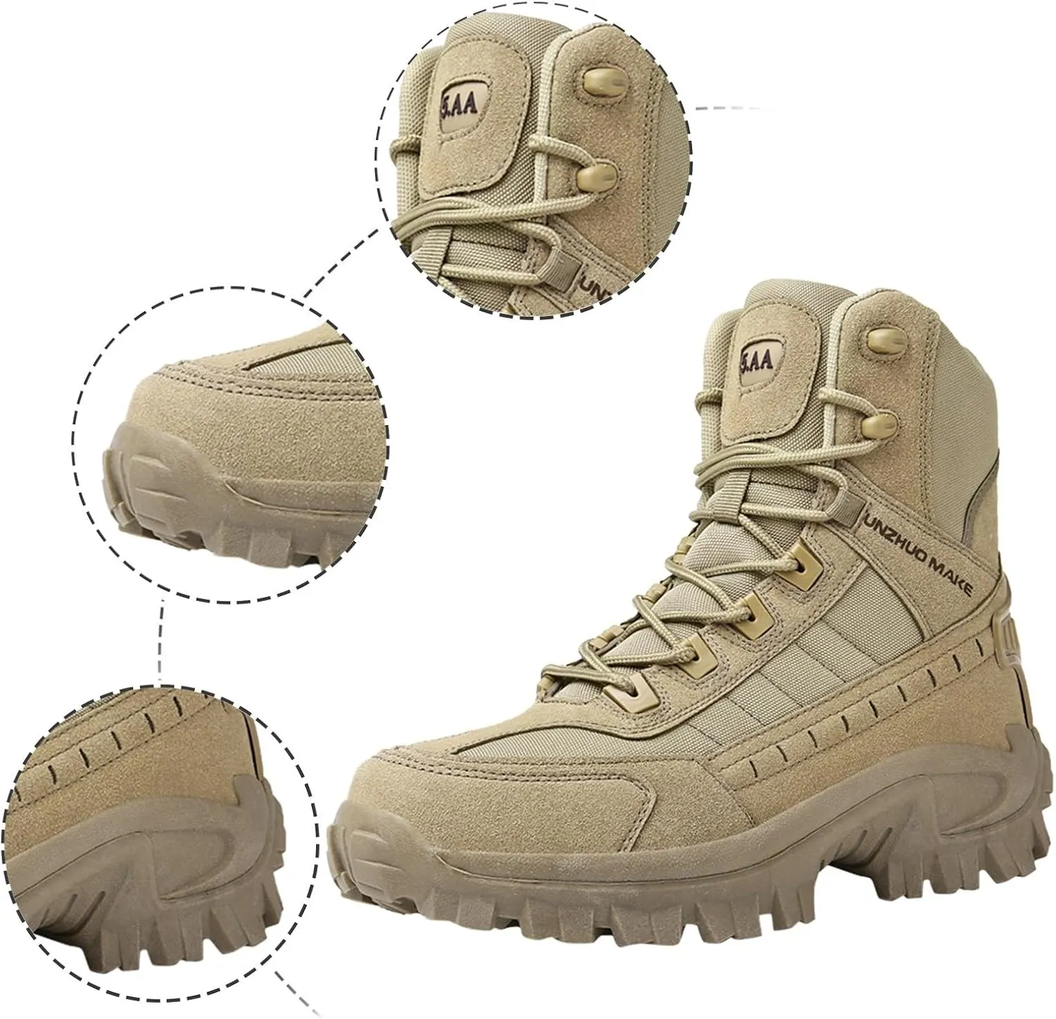 Men's Winter Fashion High Top Thick Sole Lace Up Hiking Shoes and Thick Sports Running Shoes Sneaker Rack for Men Men's Shoes