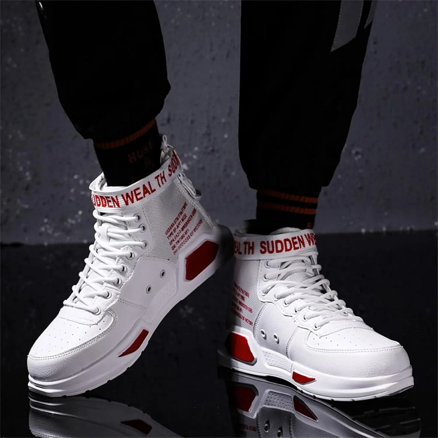 Men's Women's Walking Shoes Fashion High Top Sneakers Athletic Shoes Men's