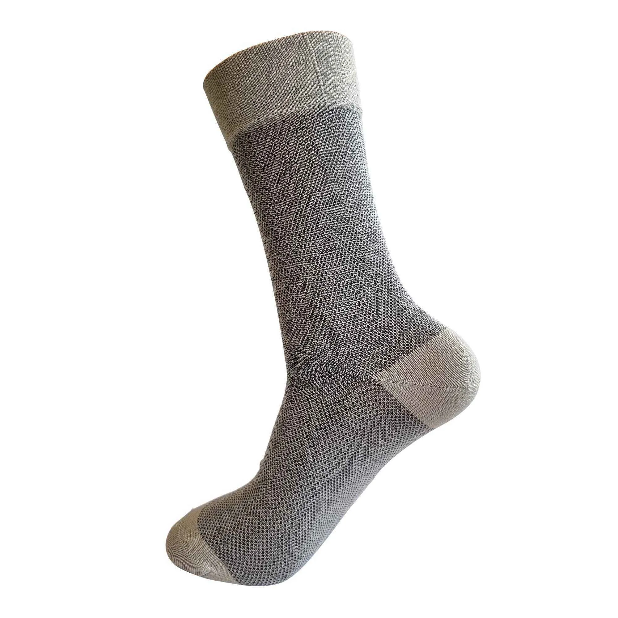 Mercerised Socks for Men - Premium 3 Pair Set (Black, Dark Grey, Light Grey)