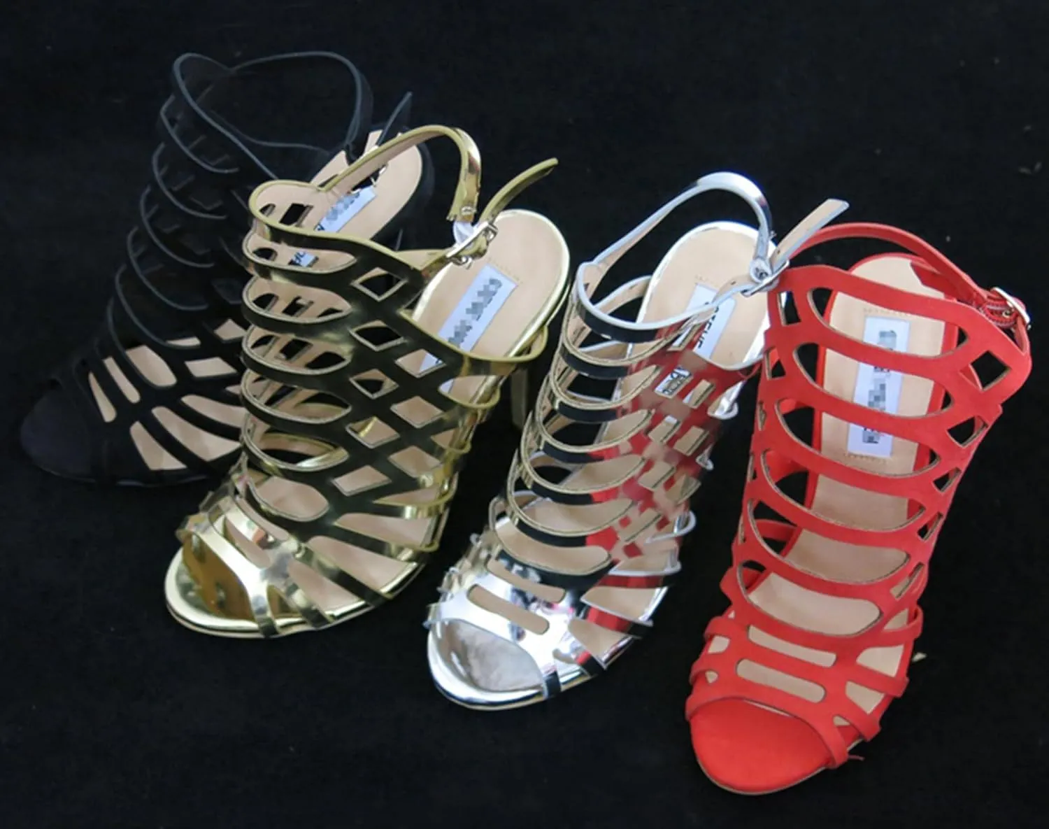 Minishion Womens Gladiator Sandals Slingback Sexy High Heel Dress Shoes TM020