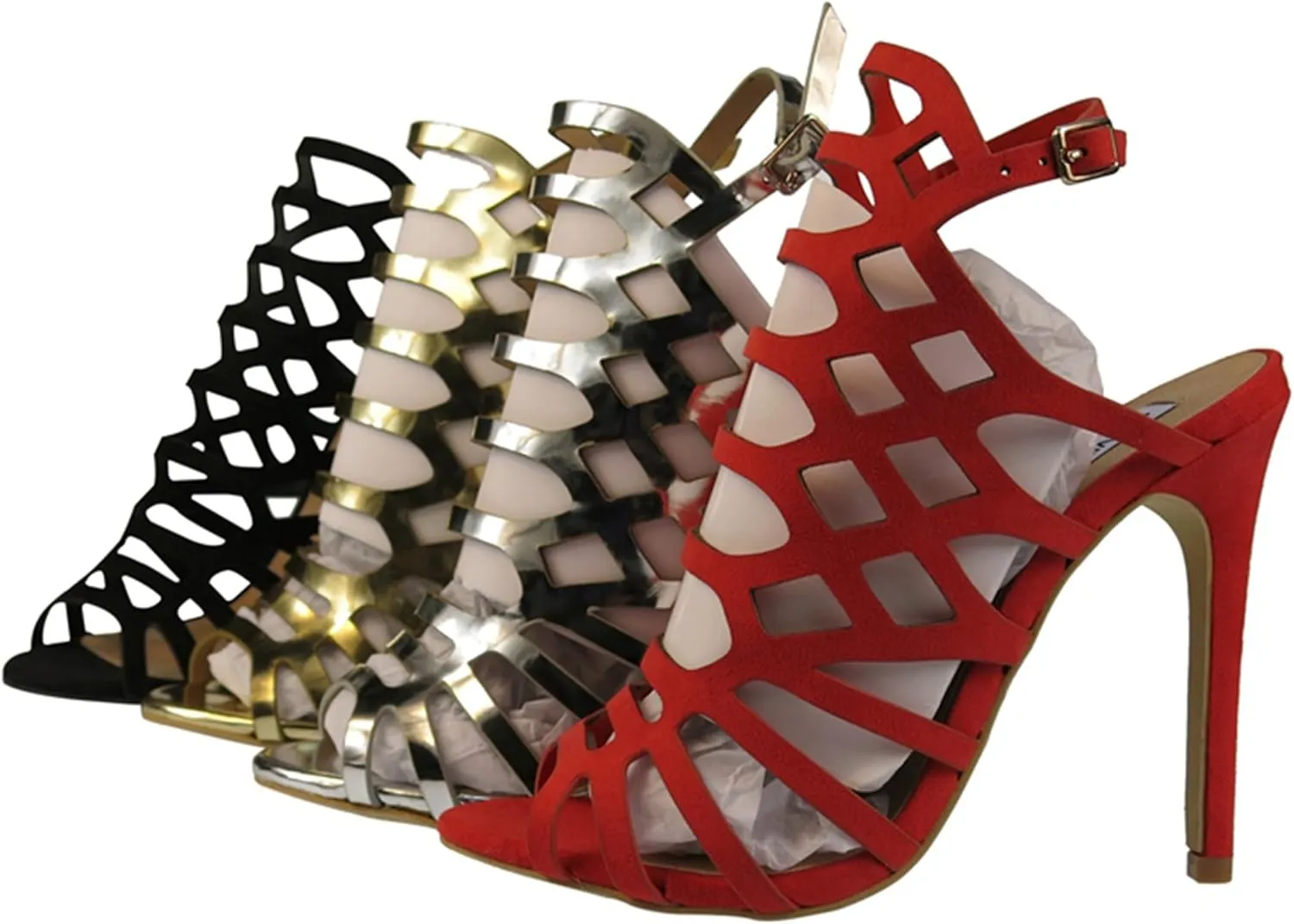 Minishion Womens Gladiator Sandals Slingback Sexy High Heel Dress Shoes TM020