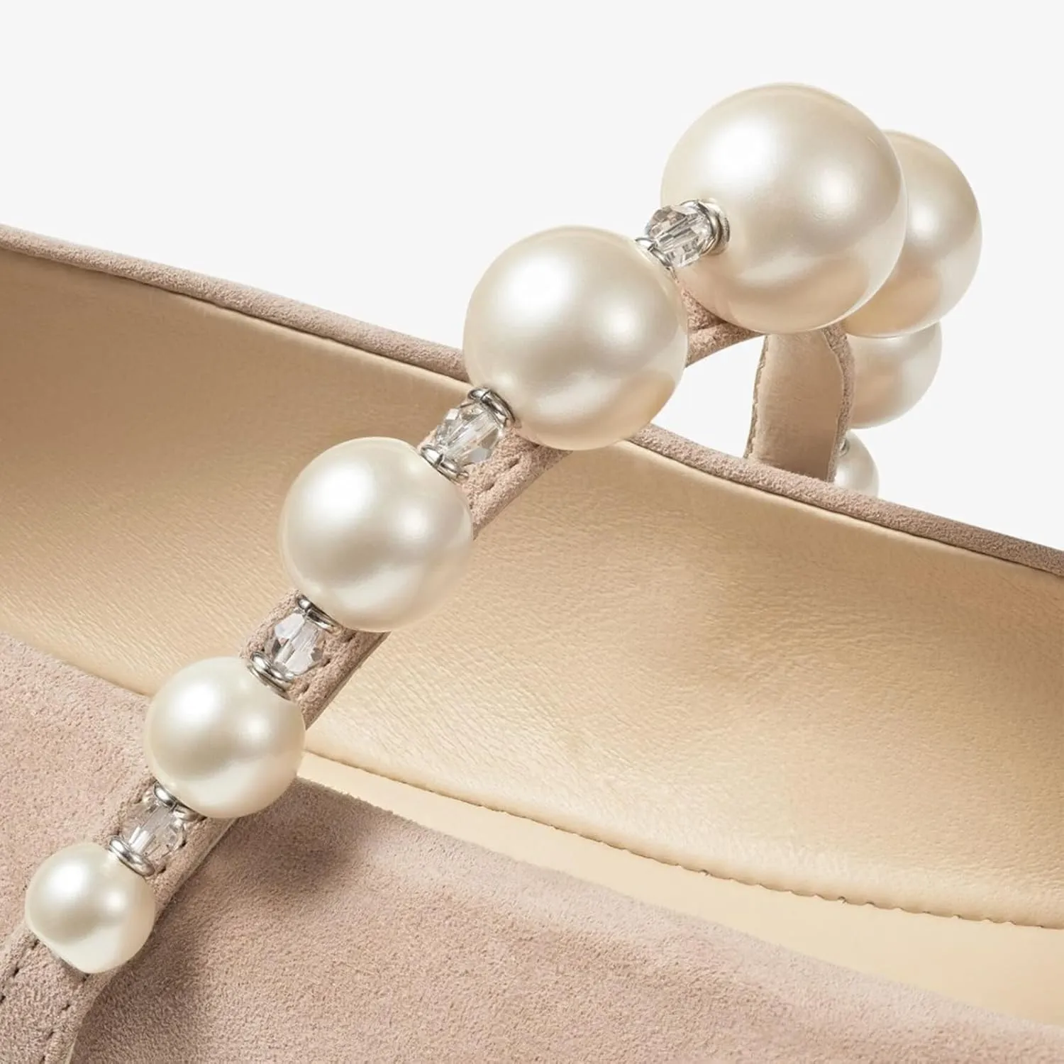 MIRAAZZURRA Mary Jane Flats for Women Ballet Flats Square Toe Pearl Strap Retro Dress Shoes