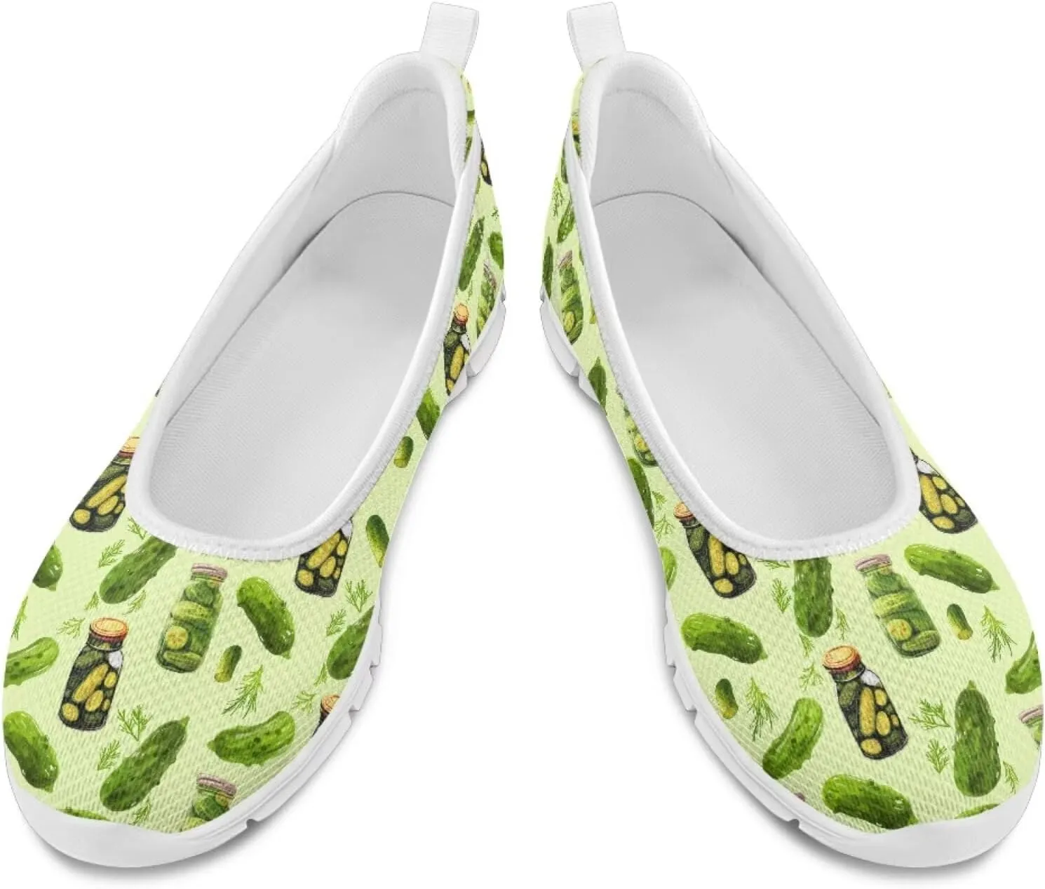 Modysero Womens Round Toe Slip On Flat Shoes for Summer Spring Mesh Flats for Women Daily Walking Shoes
