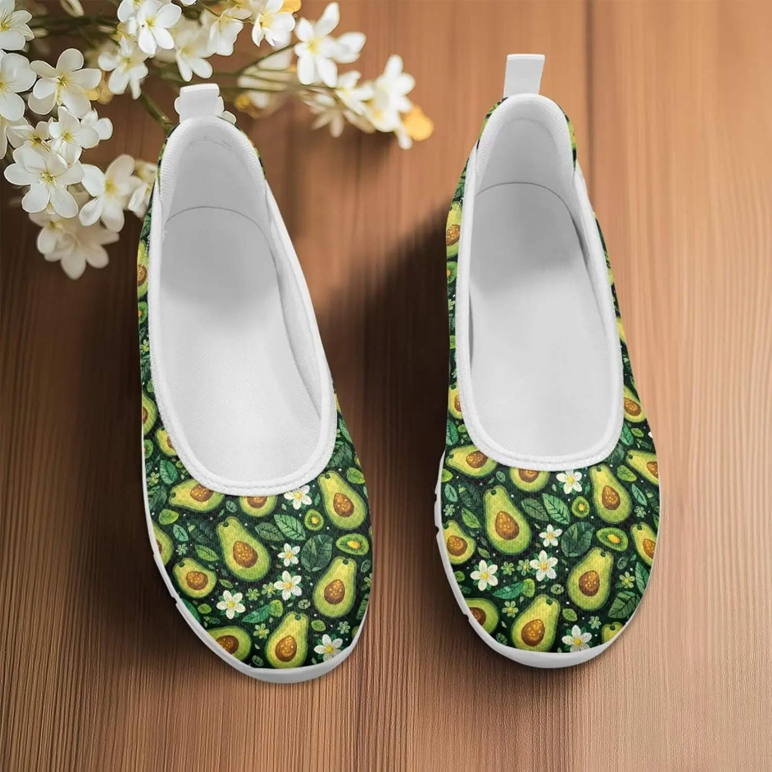 Modysero Womens Slip On Flats Round Toe for Summer Spring Work Womens Walking Shoes Trendy Daily Flats Shoes for Ladies