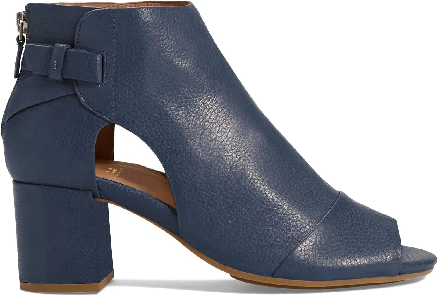 MOOMMO Women Open Toe Booties Sandals Heeled Cutout Peep Toe Summer Ankle Bootie Chunky Block Mid Heel Back Zipper Hollowed Dress Sandal Shoes 2.5" Heels Retro Elegant Office Party Comfort 4-11 M US