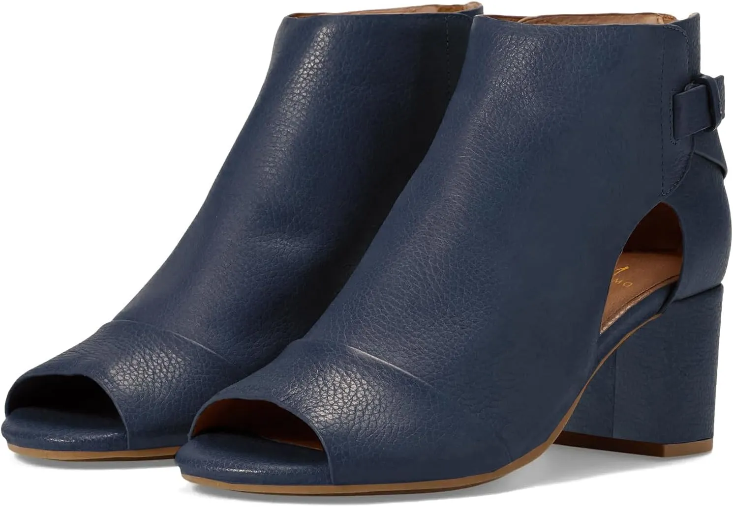 MOOMMO Women Open Toe Booties Sandals Heeled Cutout Peep Toe Summer Ankle Bootie Chunky Block Mid Heel Back Zipper Hollowed Dress Sandal Shoes 2.5" Heels Retro Elegant Office Party Comfort 4-11 M US