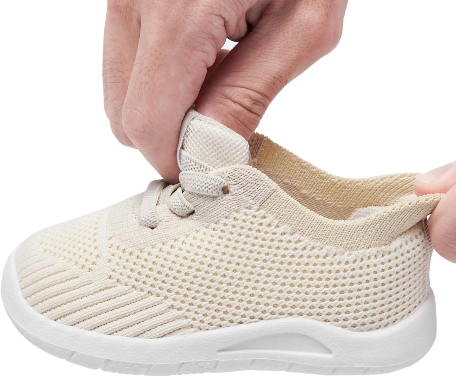 MORENDL Toddler Sneakers Baby Non-Slip Lightweight Breathable Barefoot Shoes Infant Tennis Walking Shoes