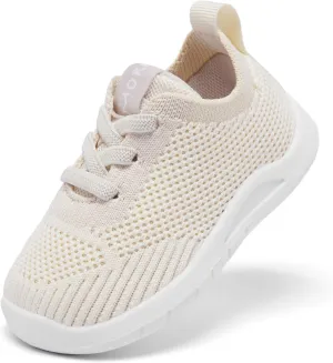 MORENDL Toddler Sneakers Baby Non-Slip Lightweight Breathable Barefoot Shoes Infant Tennis Walking Shoes