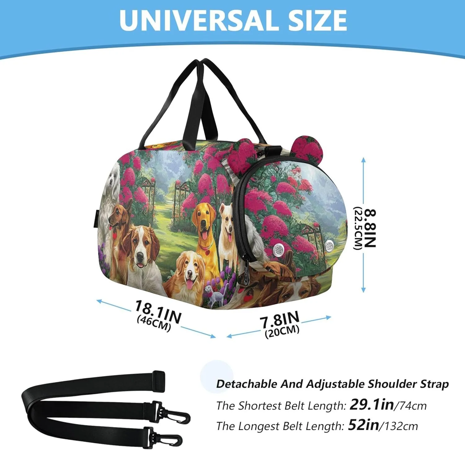 MTYxODUxNDAyU2w5bFJwaGtXVlJ3 Carry on Duffel Bag Boys Weekend Duffel Overnight Girls Duffle Bags Travel Tote Dance Duffle Bag