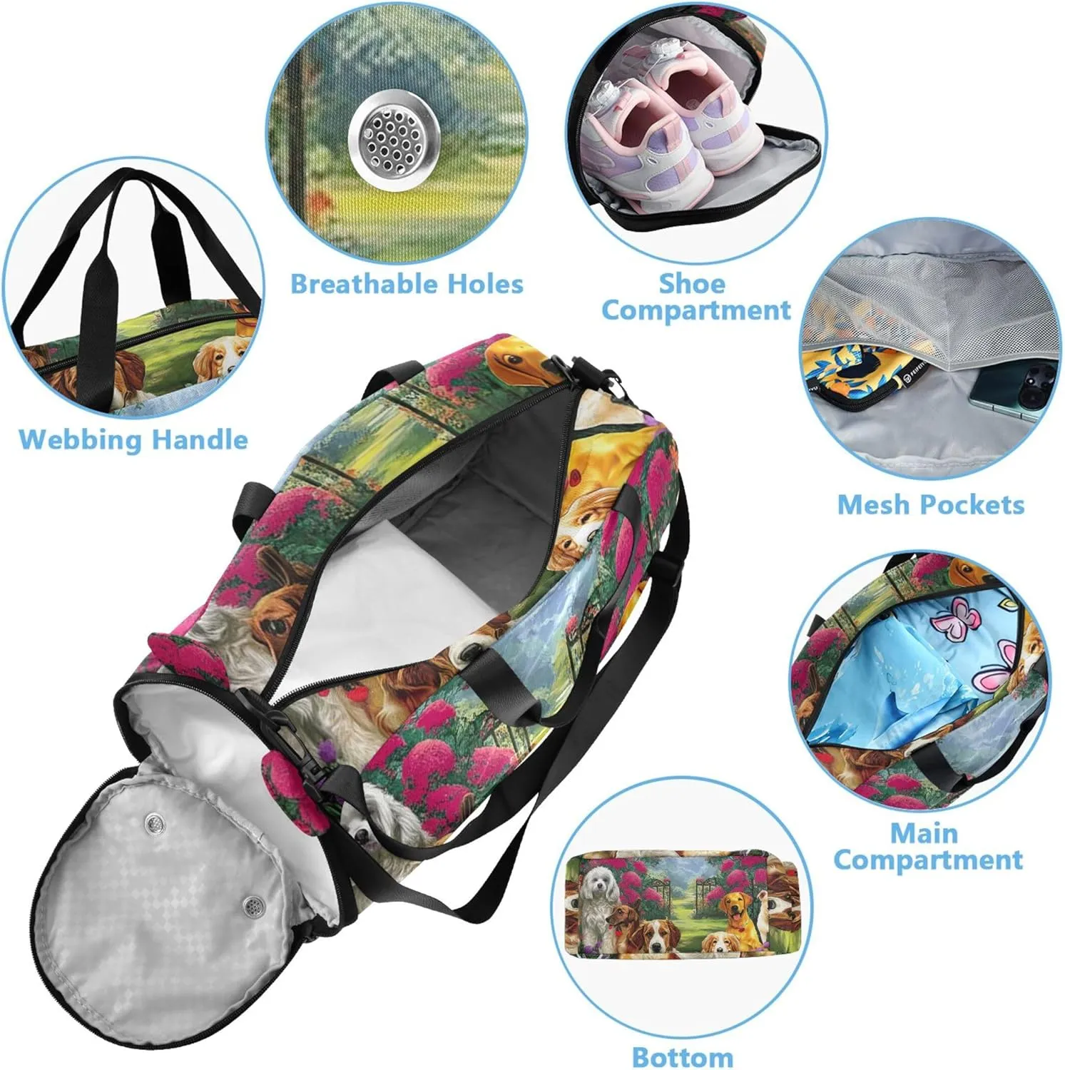 MTYxODUxNDAyU2w5bFJwaGtXVlJ3 Carry on Duffel Bag Boys Weekend Duffel Overnight Girls Duffle Bags Travel Tote Dance Duffle Bag