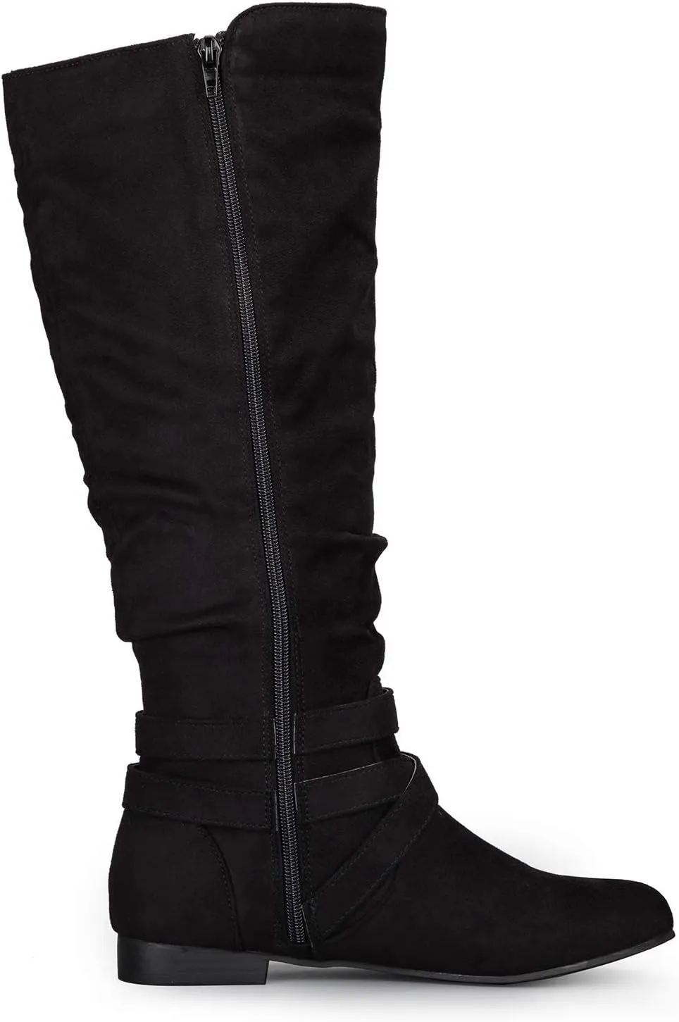 mysoft Women's Knee High Boots Flat Warm Fall Boots with Side Zipper