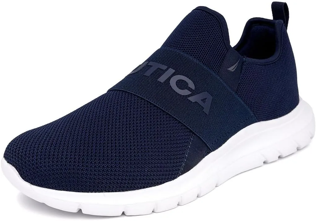 Nautica Men's Slip-On Sneakers – Casual Fashion Shoes for Walking, in Medium & Wide Widths