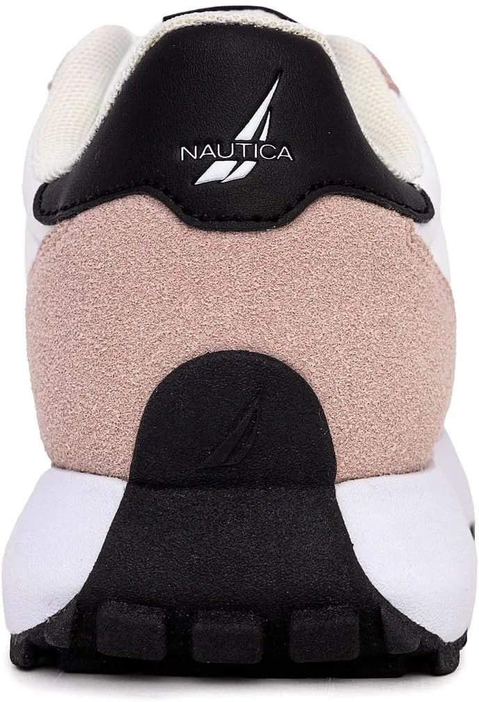 Nautica Women’s Lace-Up Fashion Sneakers – Low-Top Casual Walking & Tennis Shoes with Platform or Regular Heel