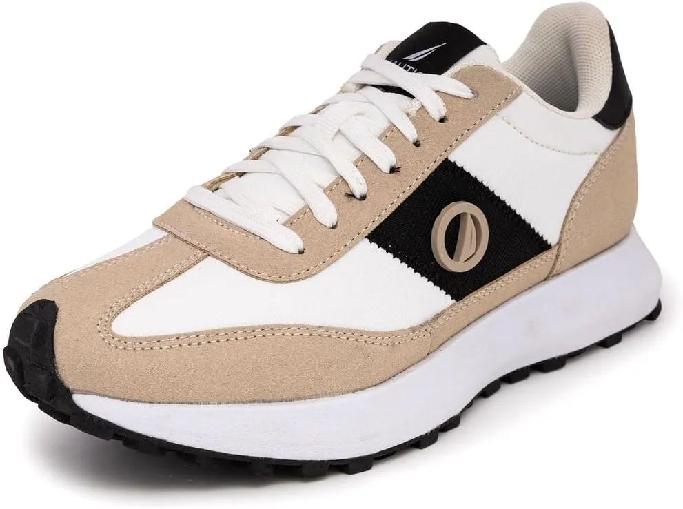 Nautica Women’s Lace-Up Fashion Sneakers – Low-Top Casual Walking & Tennis Shoes with Platform or Regular Heel