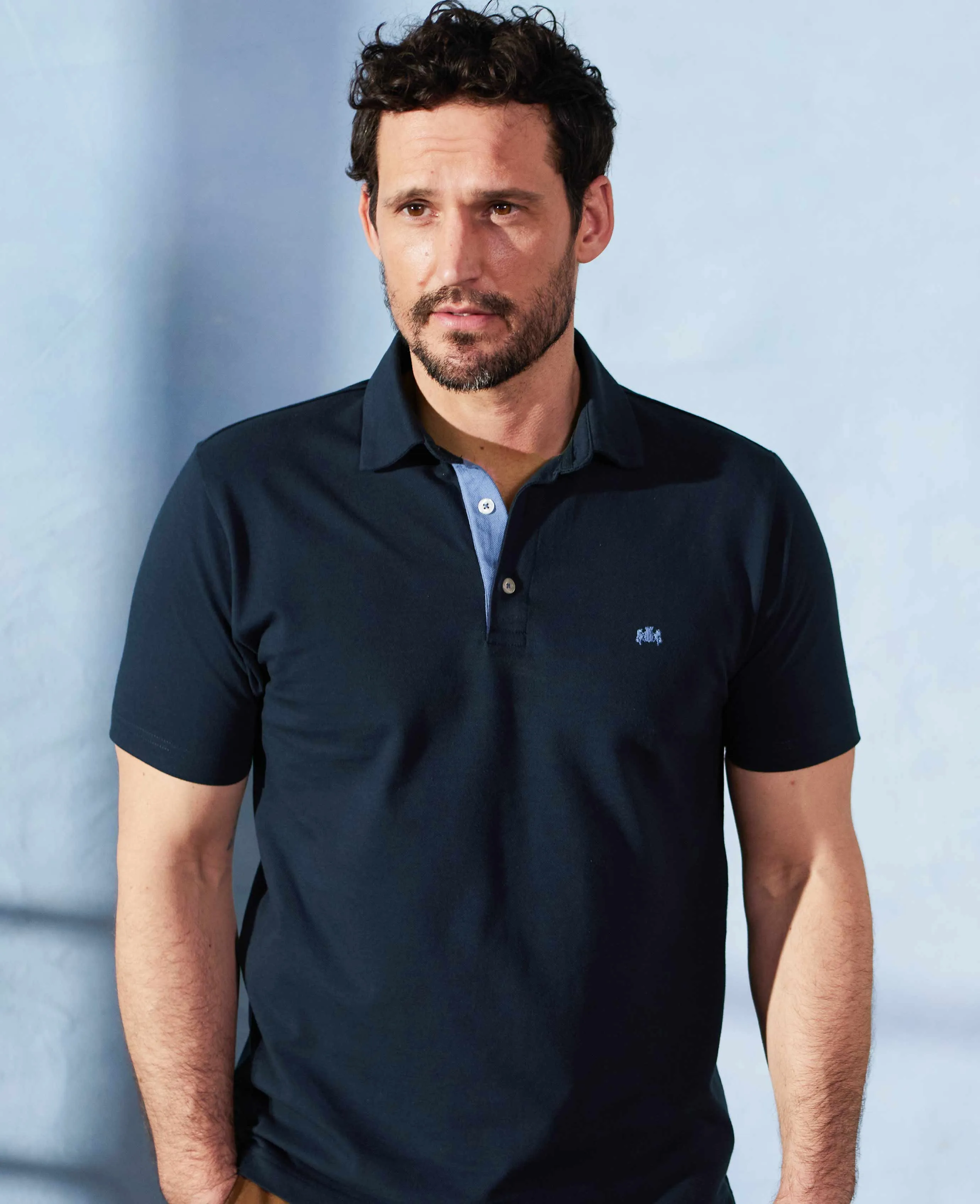 Navy Classic Fit Short Sleeve Polo Shirt