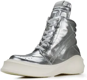 New Ankle Boots for Men Mens Zip Lace up Low Heel Boots for Office Genuine Pure Leather The First Layer of Cowhide
