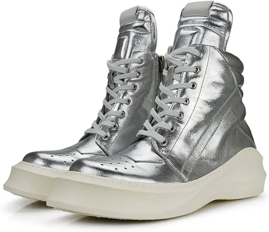 New Ankle Boots for Men Mens Zip Lace up Low Heel Boots for Office Genuine Pure Leather The First Layer of Cowhide