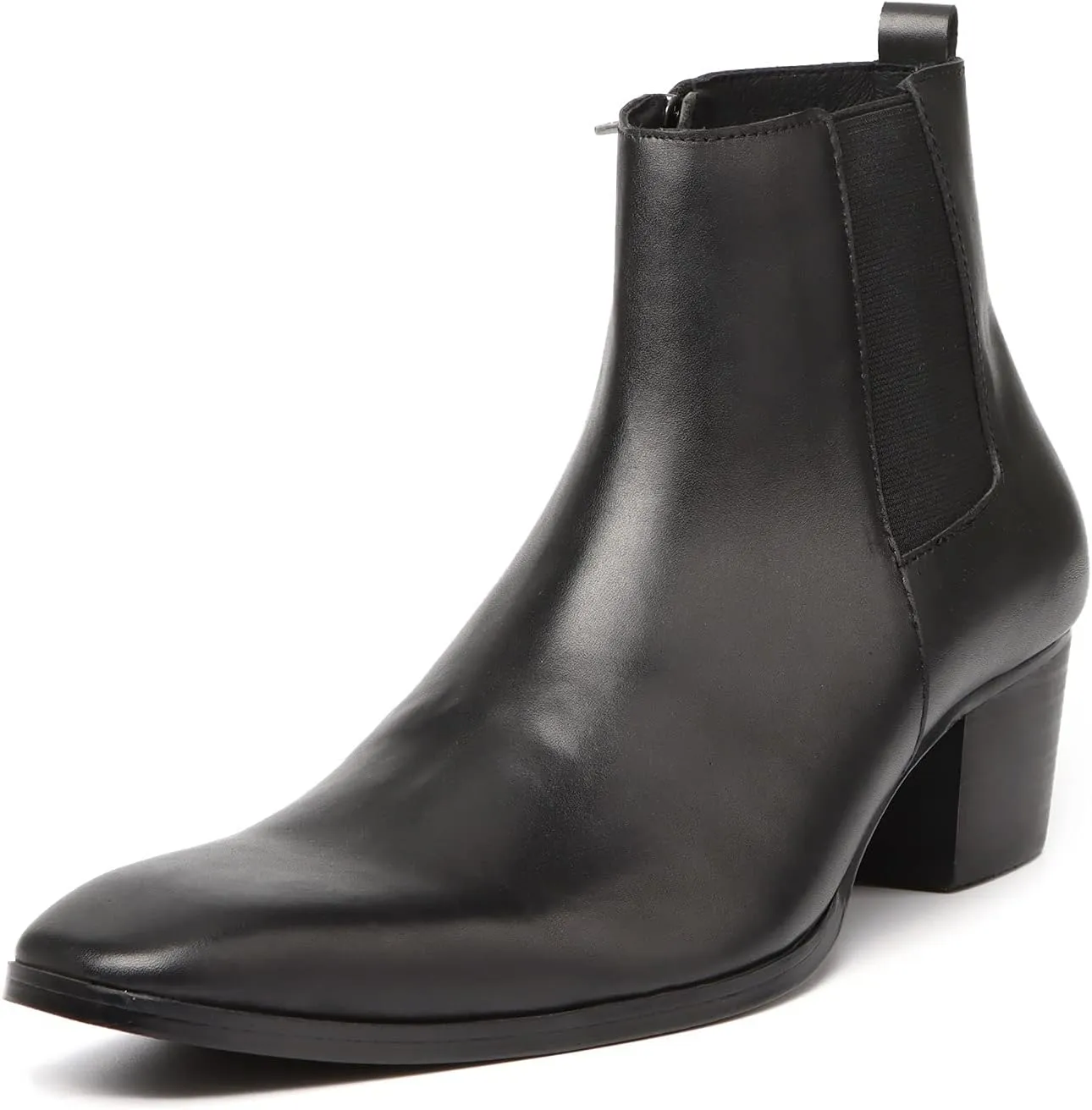 NEW Men Ankle Boots Mens High Top Pointed Chelsea Boots Business Office For Holiday The First Layer Of Cowhide