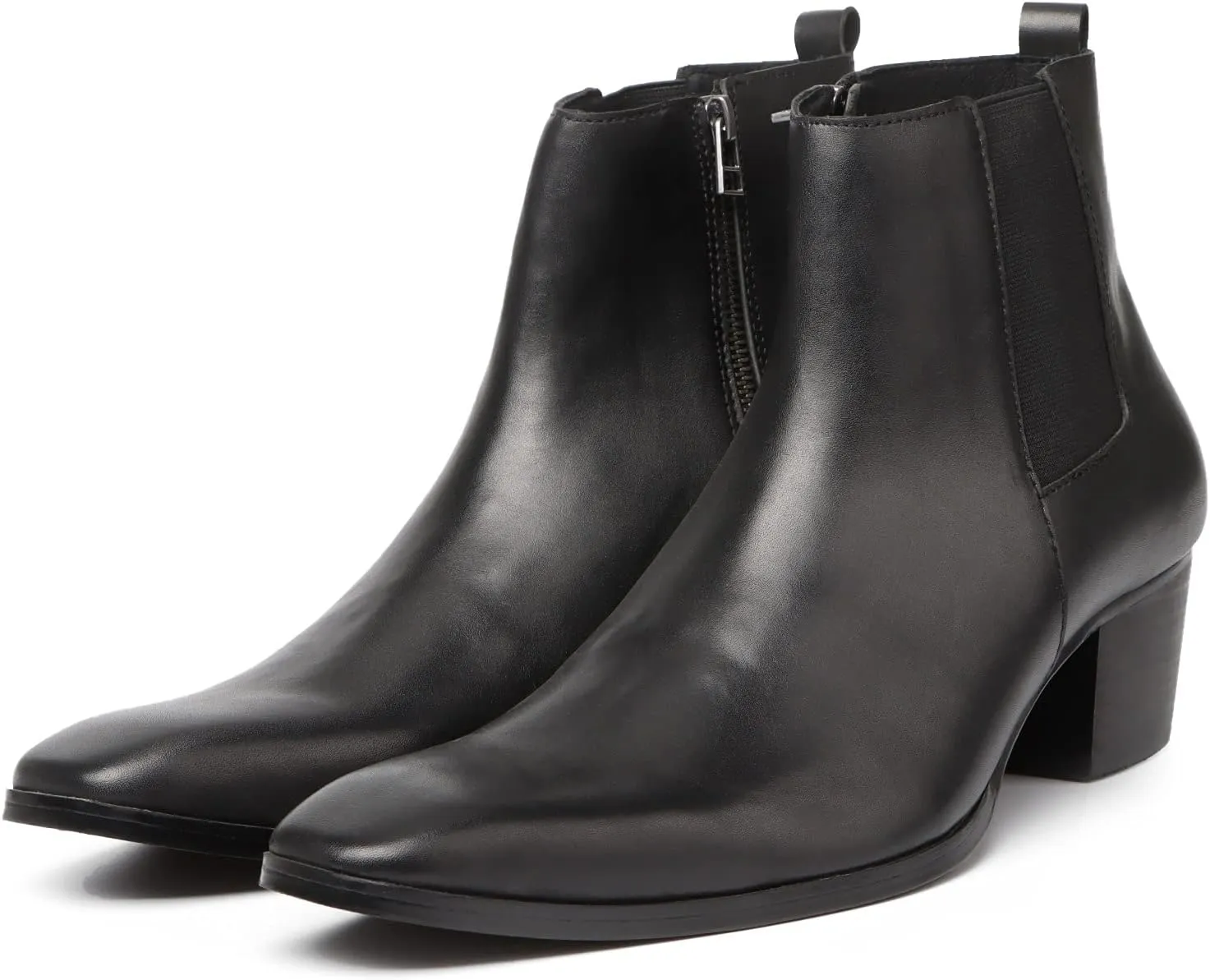 NEW Men Ankle Boots Mens High Top Pointed Chelsea Boots Business Office For Holiday The First Layer Of Cowhide