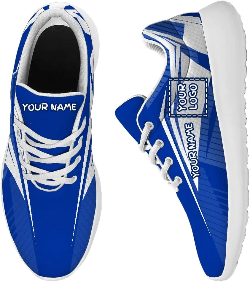 Non Slip Walking Shoes, Custom Sneaker with Your Team Logo/Name,Unisex Lightweight Athletic Gym Running Shoes