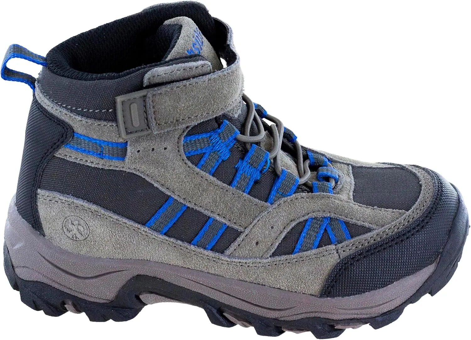Northside Unisex-Child Rampart Mid Hiking Boots - Lightweight Performance | Suede/Ripstop Nylon Moisture-Wicking Quick Lace-Up Durable TPR Outsole | Kids Hiking Adventure Essential