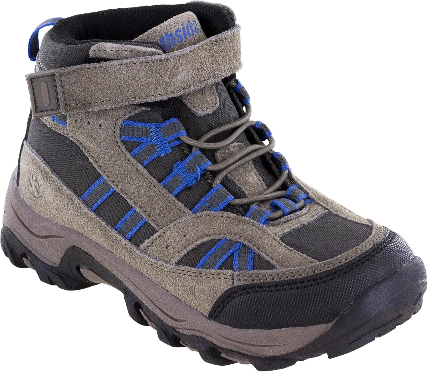 Northside Unisex-Child Rampart Mid Hiking Boots - Lightweight Performance | Suede/Ripstop Nylon Moisture-Wicking Quick Lace-Up Durable TPR Outsole | Kids Hiking Adventure Essential