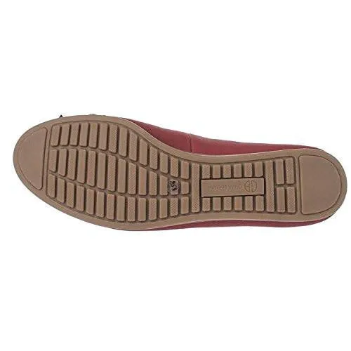Odeysa Almond Toe Casual Flat Sandals Sailor Red Size 7