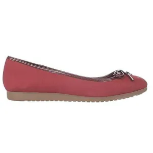 Odeysa Almond Toe Casual Flat Sandals Sailor Red Size 7