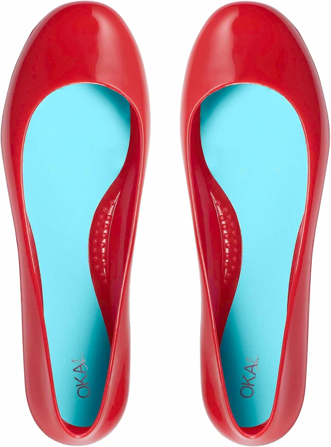 Oka-B Women's Shiny Taylor Ballet Flats