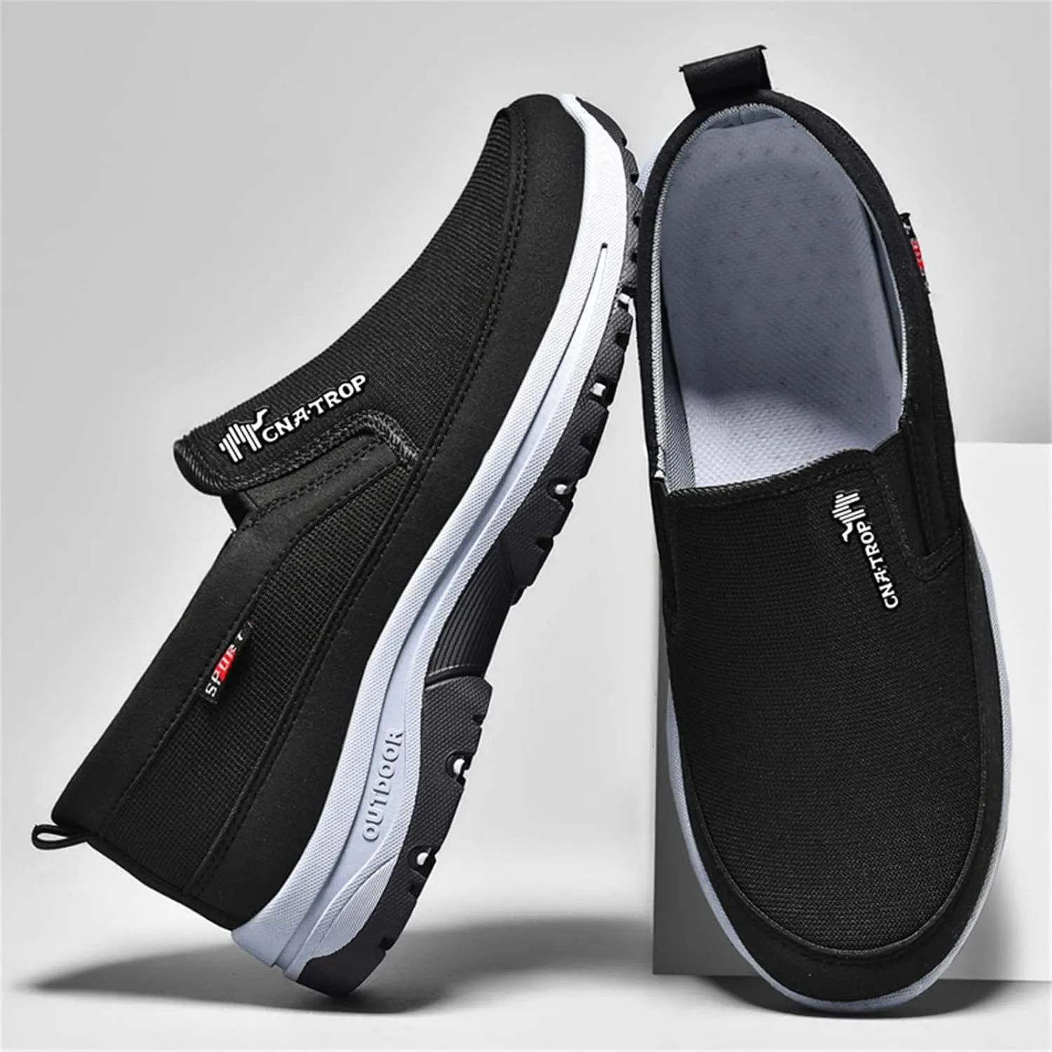Orthopedic Shoes for Men Hiking Shoes Non-Slip Outdoor Walking Sneakers with Arch Support Walking Loafers
