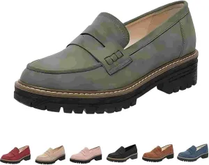 Orthoture-Orthopedic Platform Loafers,Wide Toe Lightweight Casual Comfort Shoes,Slip-On Suitable for All Foot Shapes