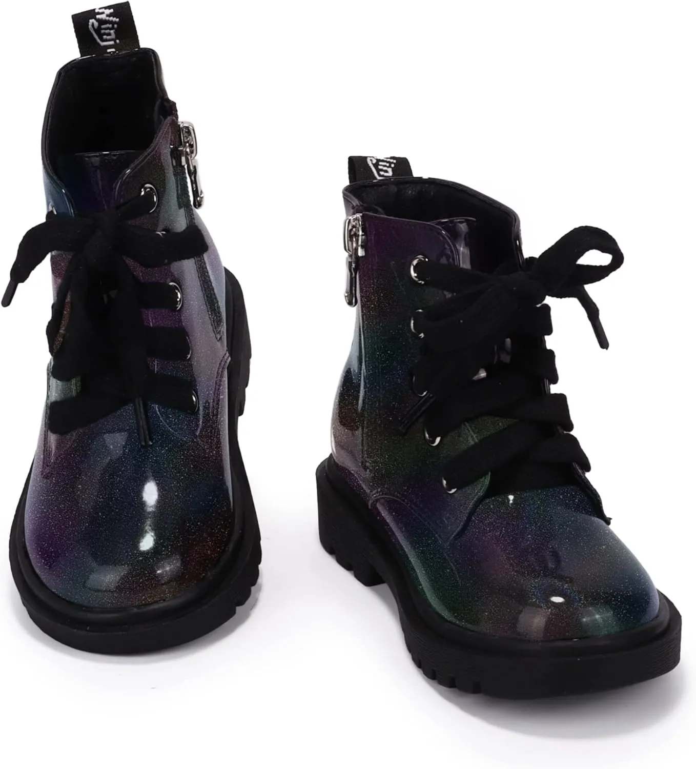 PANDANINJIA Christina Boys Girls Short Ankle Boots Fashion Dress Booties Waterproof Combat Shoes with Zipper for Toddler Little Kid