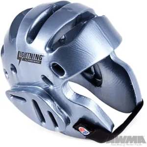 ProForce Lightning Sparring Headgear - Silver - Medium