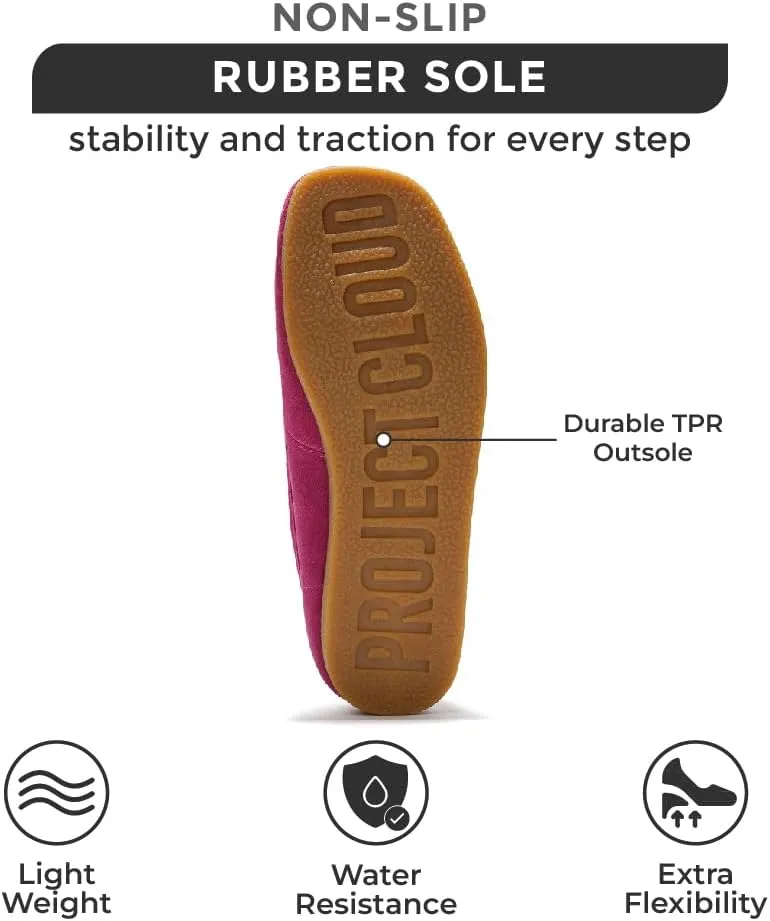 Project Cloud Genuine Leather Womens Shoes - Memory Foam Insole Oxford Shoes for Women Footwear - Lightweight Anti-Slip Sole Casual Work Loafers with Lace (Wally)
