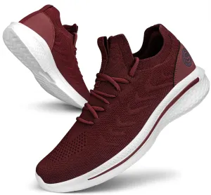 Pujcs Men Sneakers Lightweight Running Shoes for Men Slip on Walking Shoes Mesh Comfortable Atheletic Shoes for Tennis Gym Workout