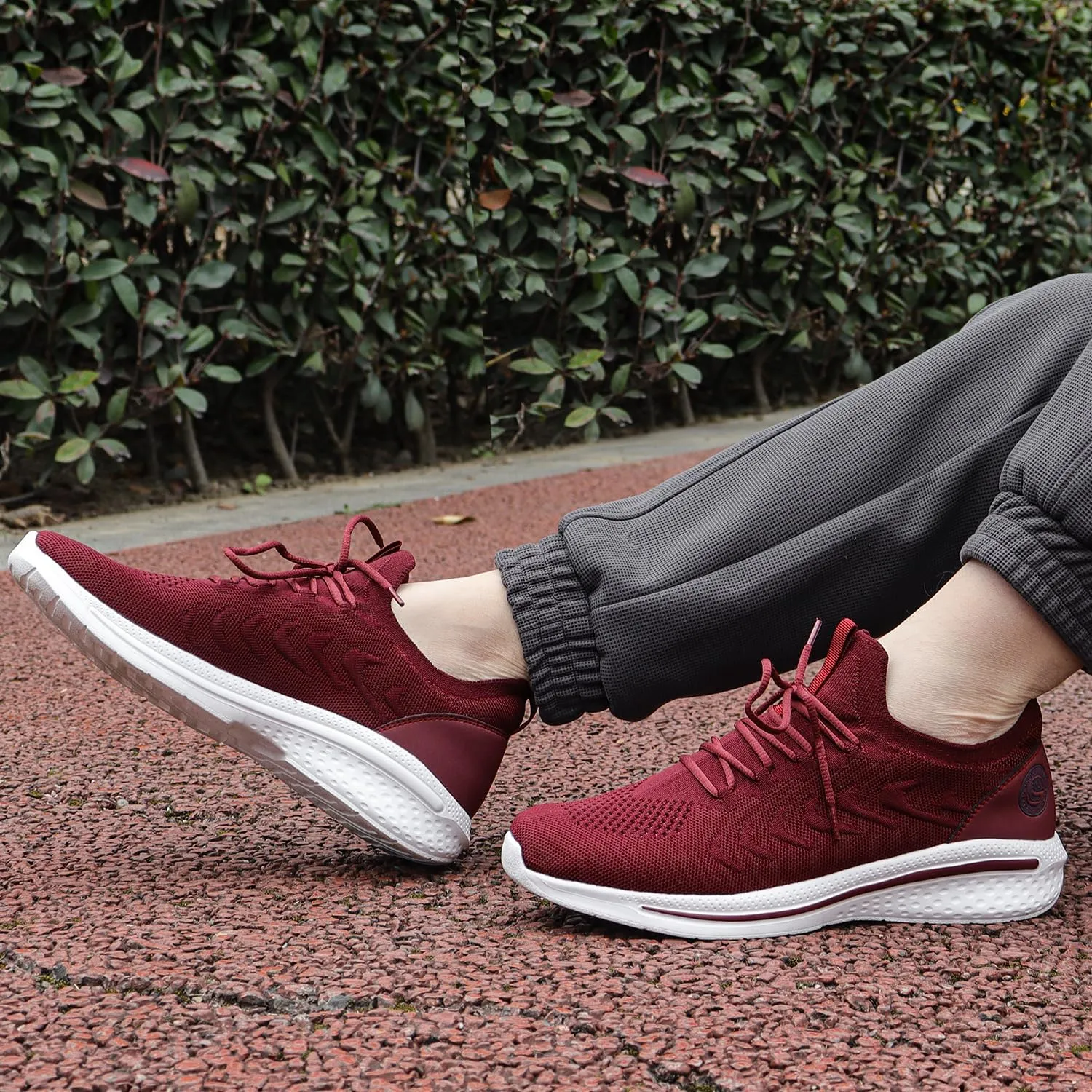 Pujcs Men Sneakers Lightweight Running Shoes for Men Slip on Walking Shoes Mesh Comfortable Atheletic Shoes for Tennis Gym Workout