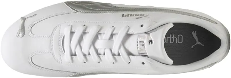 Puma Mens Speedcat Leather Lace Up Sneakers Shoes Casual - White